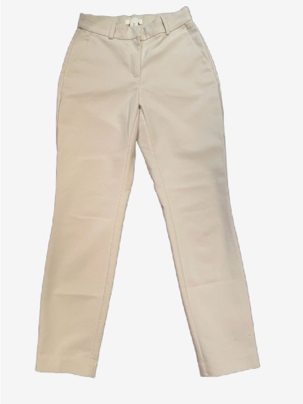 H&M off white Straight-Leg Pants